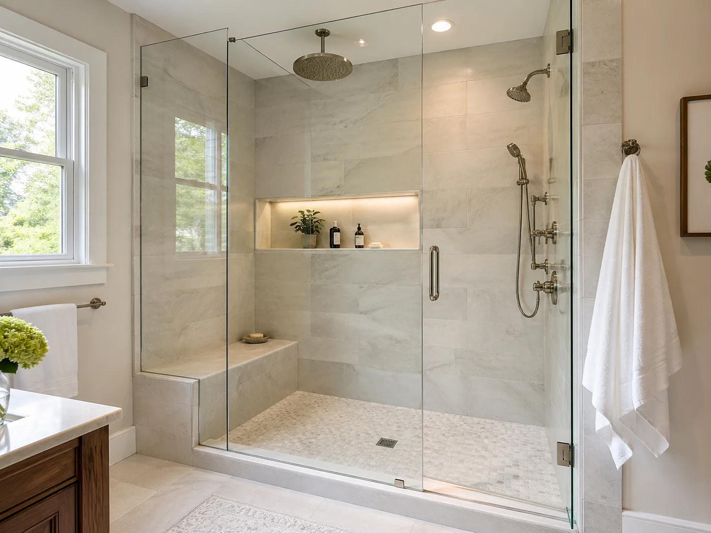Custom shower enclosure